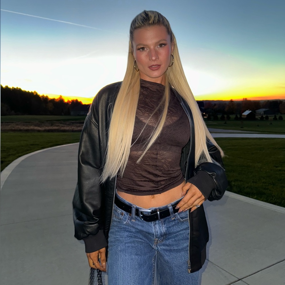 lululemon Brown mesh long sleeve
